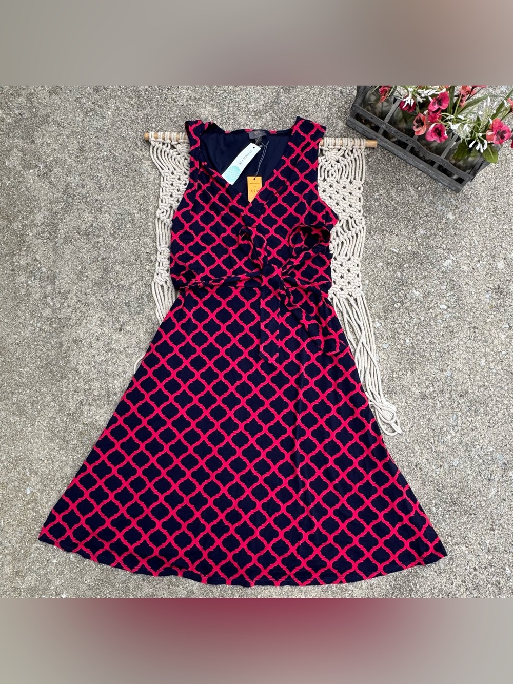 NWT Mix By 41 Hawthorn Printed Dress Size Large